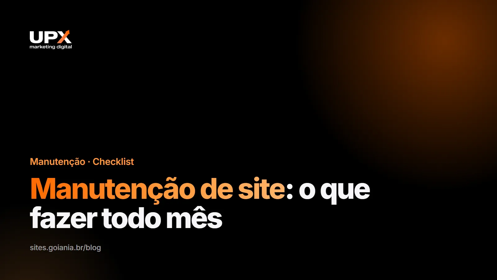 Manutenção de site: checklist de atualizações, backup e segurança
