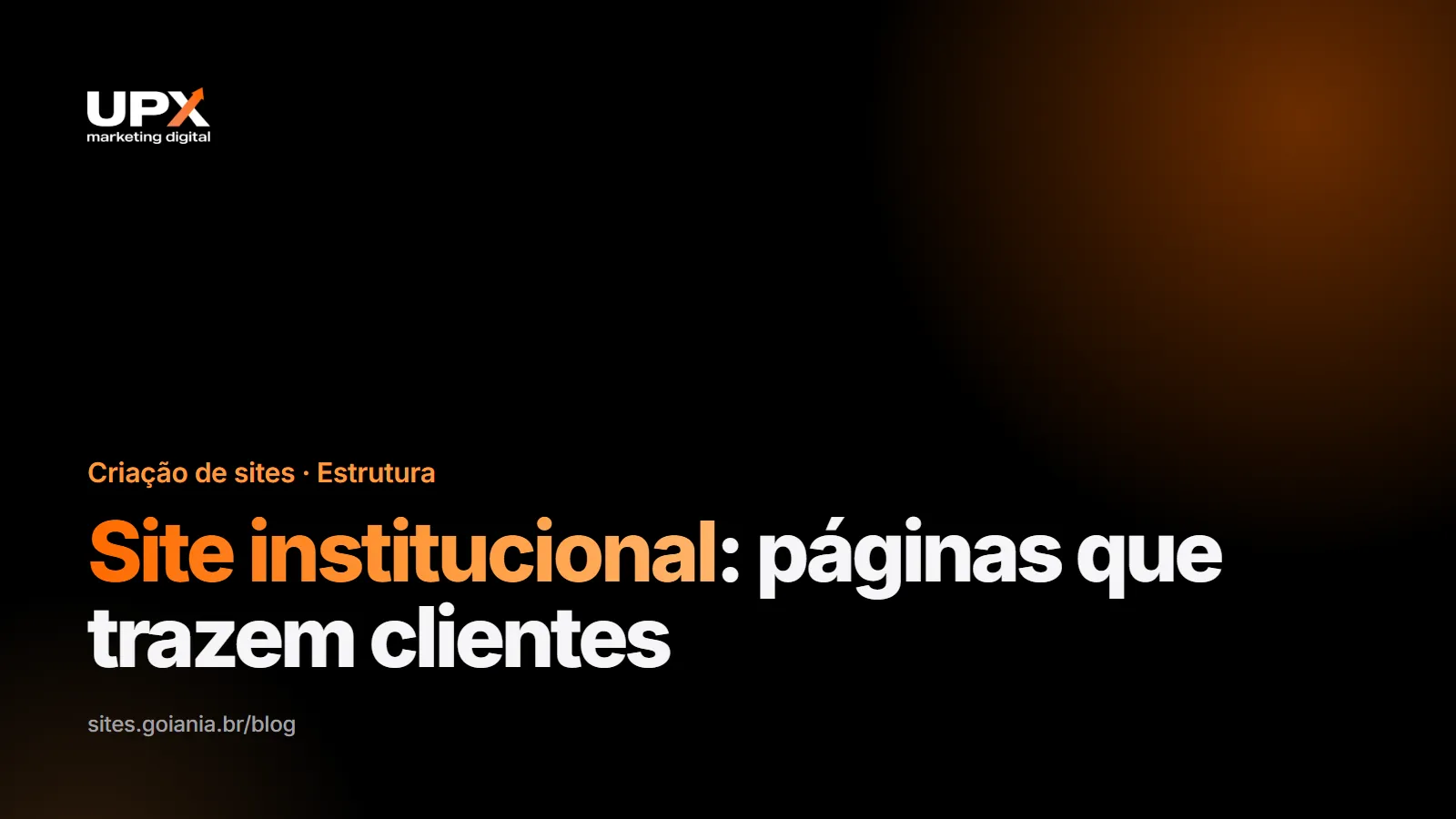 Site institucional: estrutura de páginas para empresas em Goiânia
