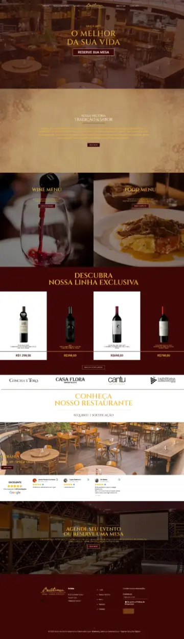 Site Restaurante Bartolomeu desenvolvido pela Sites Goiânia