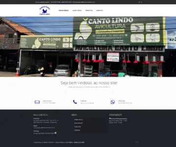 Site Avicultura Canto Lindo desenvolvido pela Sites Goiânia