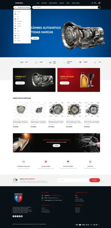 Site Evertech DCA desenvolvido pela Sites Goiânia