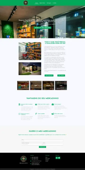 Site Quintal Market 24h desenvolvido pela Sites Goiânia