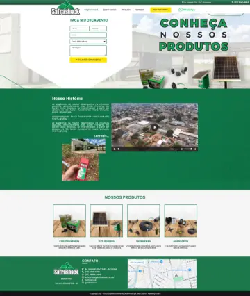 Site Safrashock desenvolvido pela Sites Goiânia