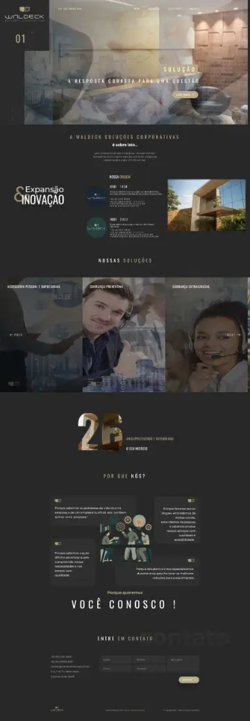 Site Waldeck Soluções desenvolvido pela Sites Goiânia